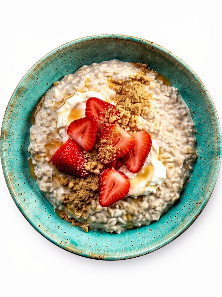 Avena de Cheesecake de Fresa