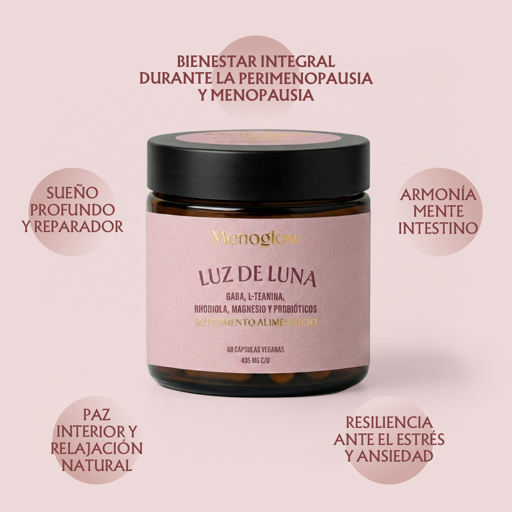 Luz de Luna | Suplemento para Dormir Mejor en Menopausia y Perimenopausia| Menoglow