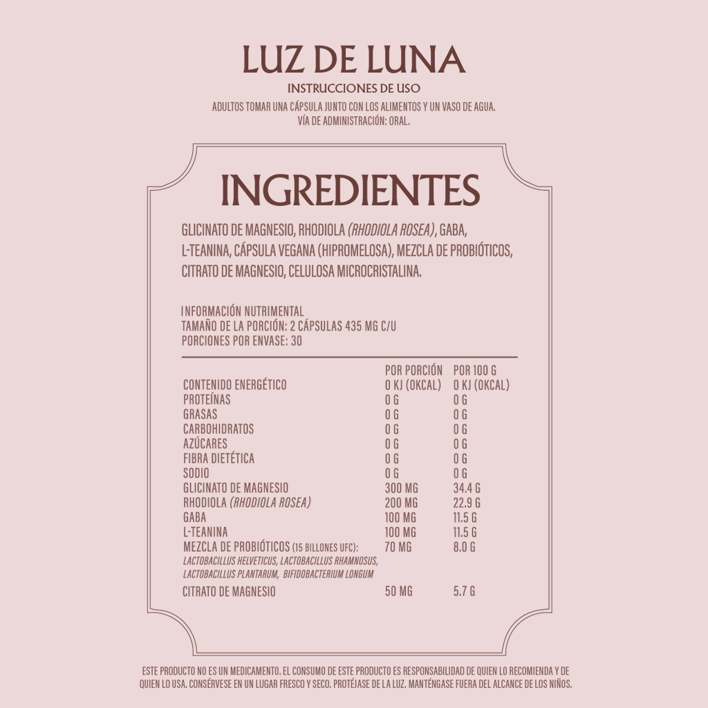 Luz de Luna | Suplemento para Dormir Mejor en Menopausia y Perimenopausia| Menoglow