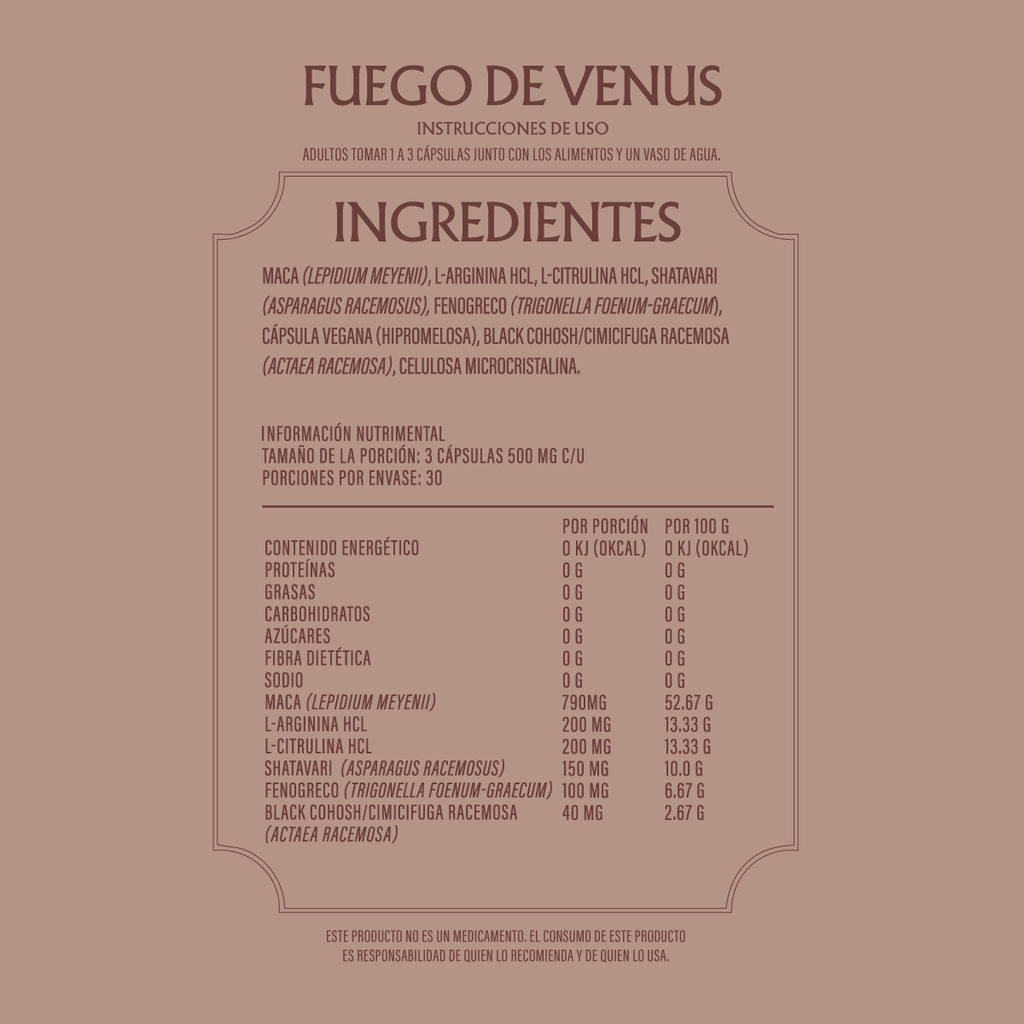 Fuego de Venus | Suplemento para Libido en Menopausia | Menoglow